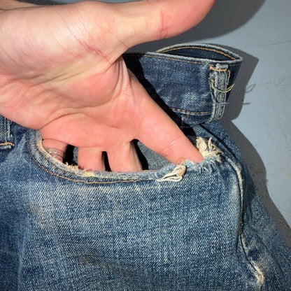 Levis 501 Big E Vintage 60s Redline Selvedge USA XX 1960s Jeans 66 Act 34x27