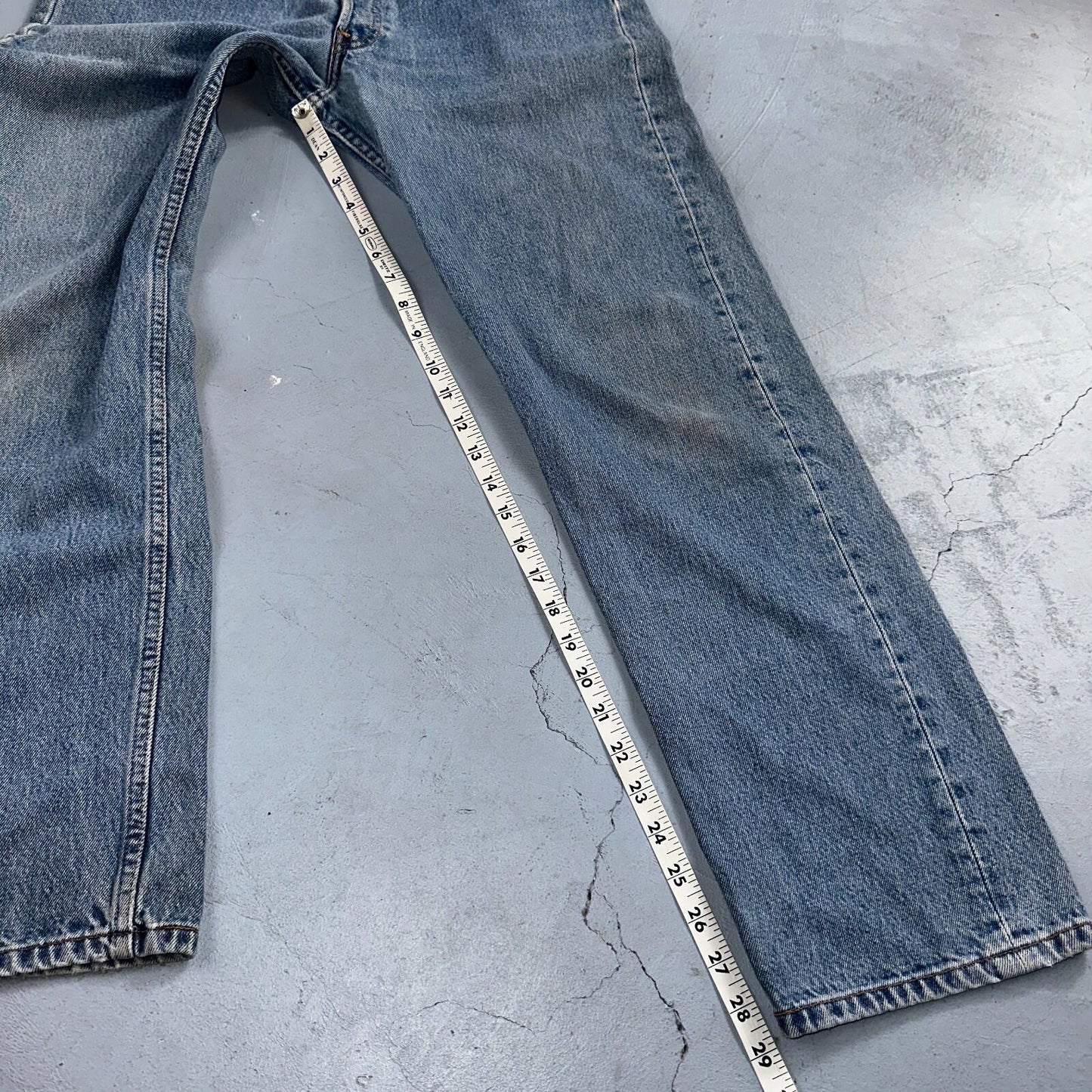 Levis 501 Vintage Y2K 90s XX Straight Leg Jeans Blue Light Wash 33x30 Act 32x29
