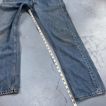Levis 501 Vintage Y2K 90s XX Straight Leg Jeans Blue Light Wash 33x30 Act 32x29