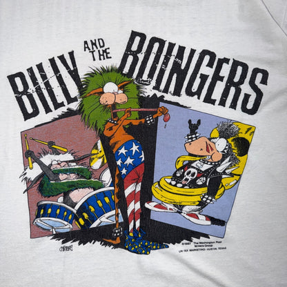 Billy And The Boingers World Tour T Shirt VTG T Shirt 80s Music Band Rock USA
