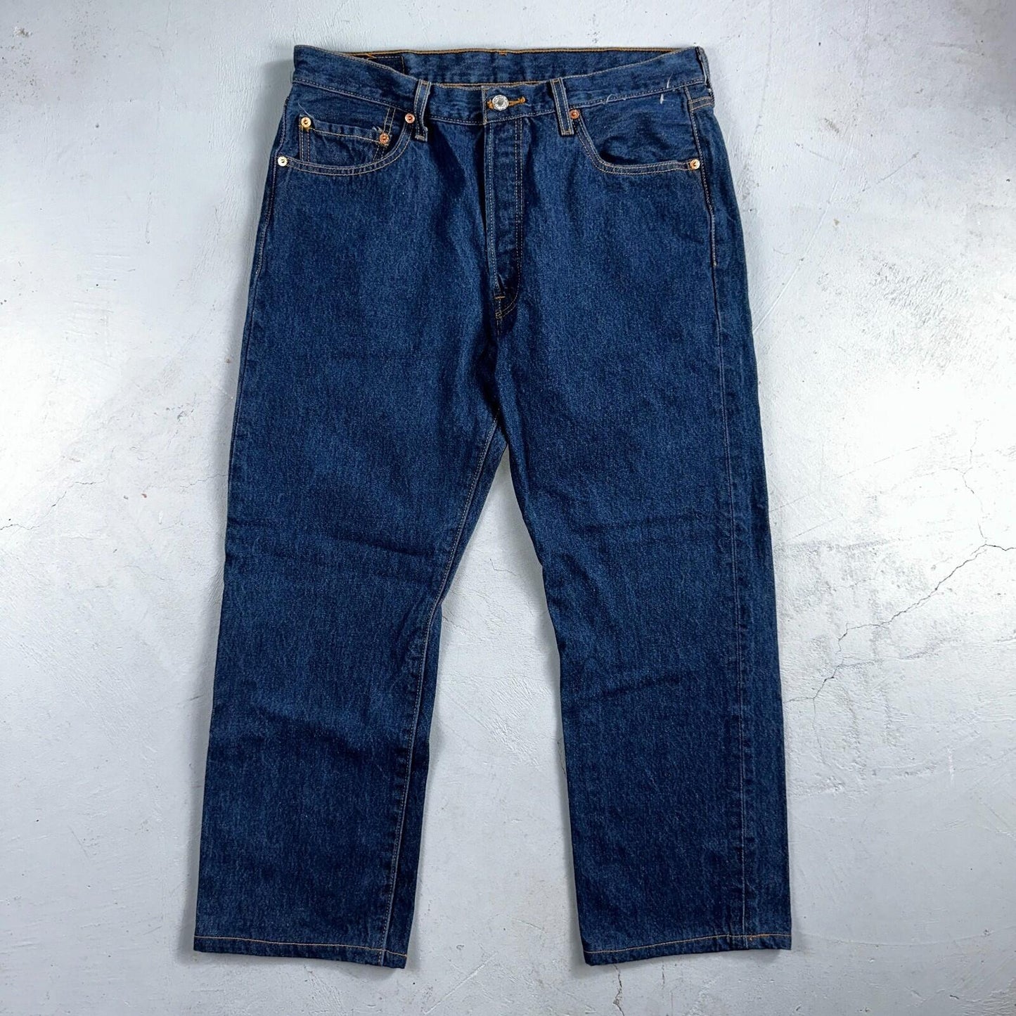Levis 501 Vintage Y2K 90s XX Straight Leg Jeans Blue Dark Wash 36x33 Act 32x26