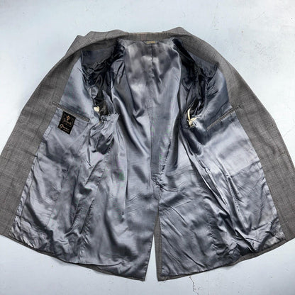 VTG Mens 2 PC Suit 38 Jacket Coat Pants Gray Rockabilly 60s 1960s Petrocelli