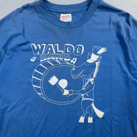 Waldo VTG Band Oregon 90s Horse Animals Donkey Running Track 1990s Funny Cute