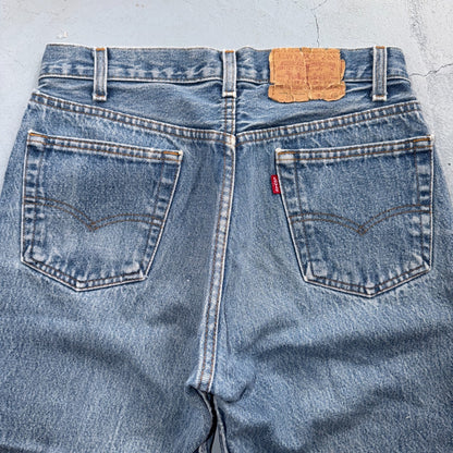Levis 501 Vintage 80s USA XX Straight Leg Jeans Blue Light Wash 31x33 Act 28x29