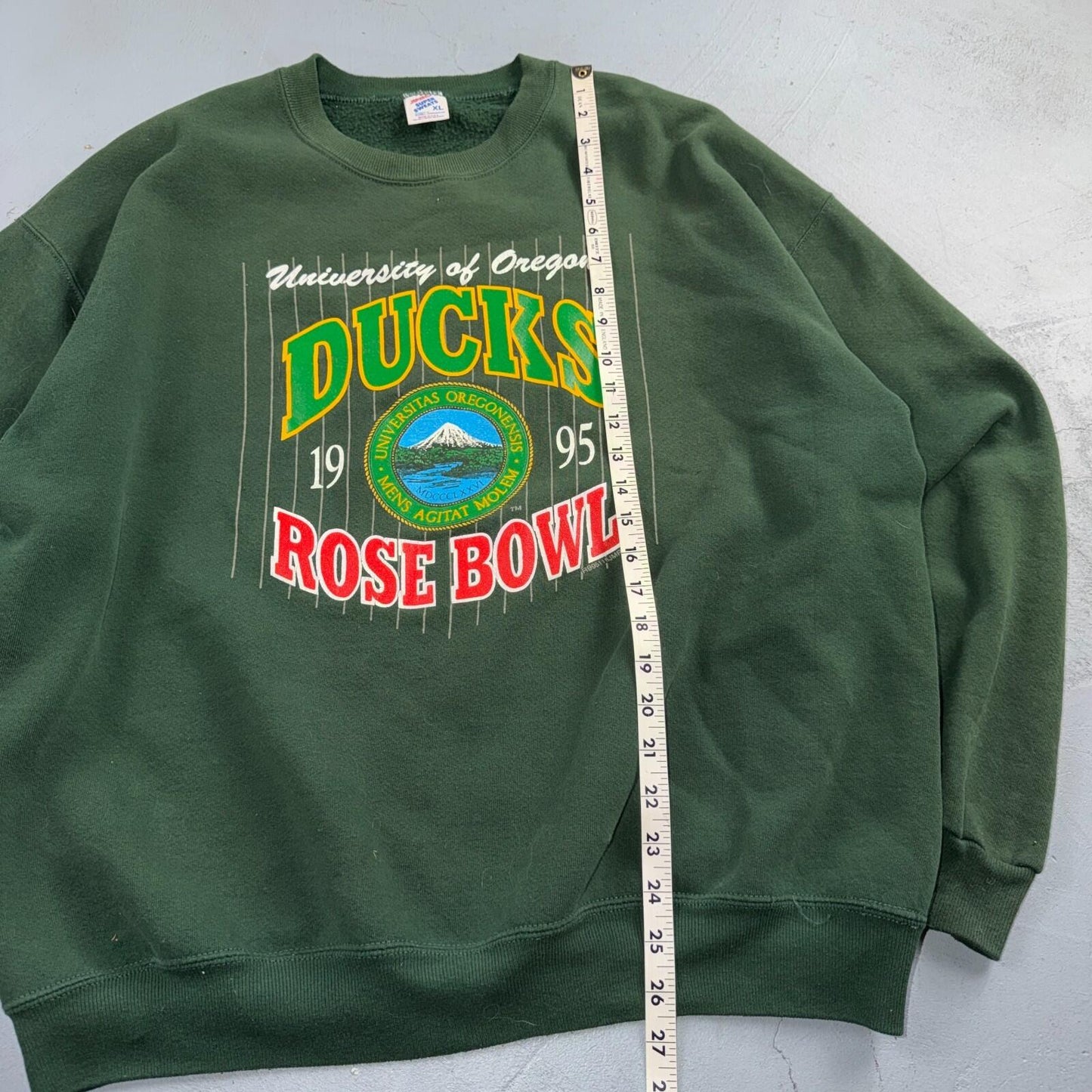 Vintage Oregon Ducks 1995 Rose Bowl Adult XL Crewneck Sweatshirt Jerzees 90s
