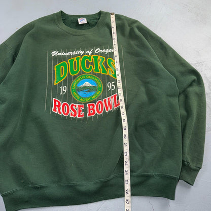 Vintage Oregon Ducks 1995 Rose Bowl Adult XL Crewneck Sweatshirt Jerzees 90s