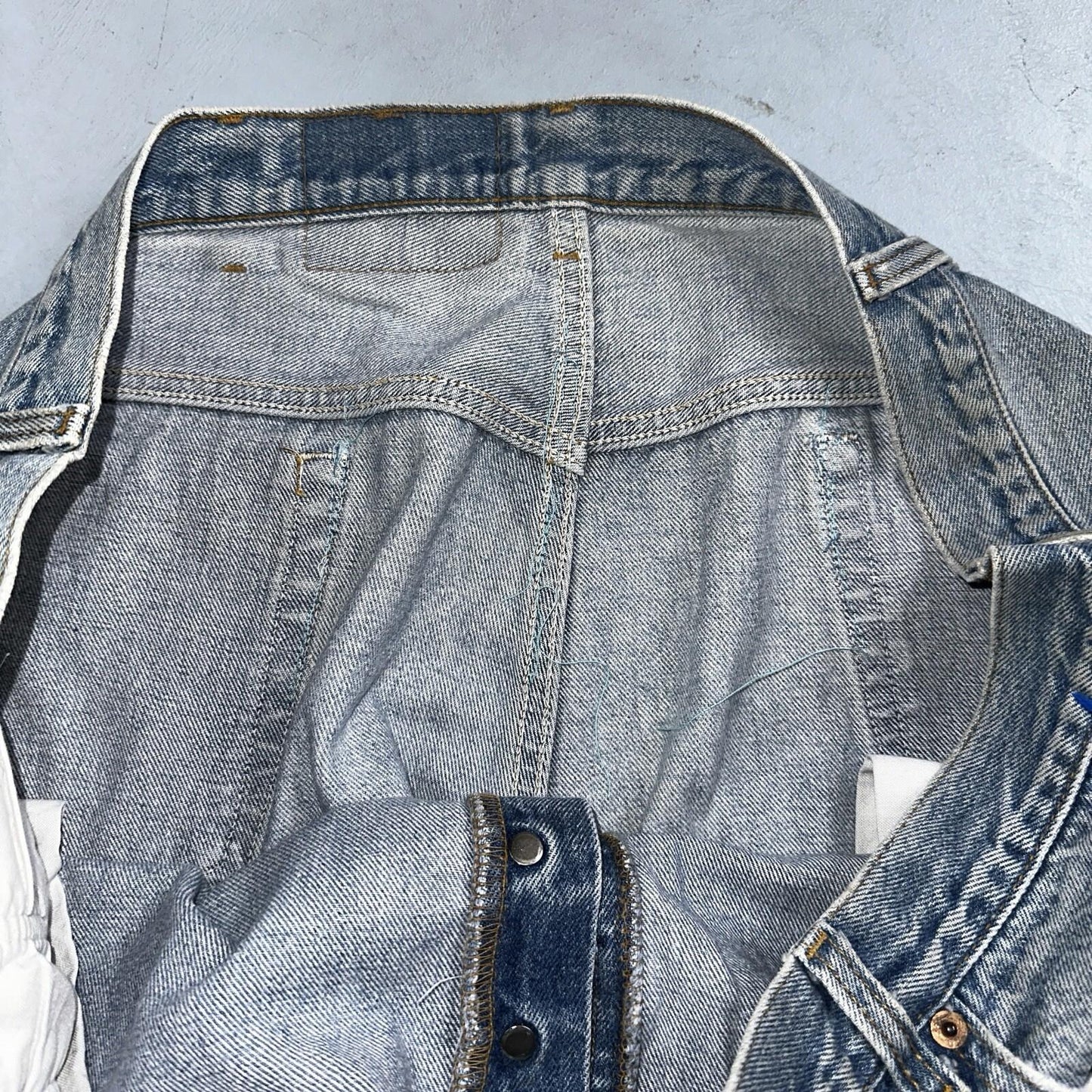 Levis 501 Vintage 90s USA XX Straight Leg Jeans 48x34 Light Wash Act 44x29