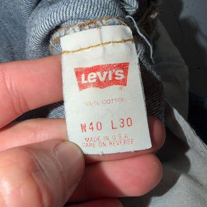 Levis 501 Vintage 80s USA XX Straight Leg Jeans Blue Light Wash 40x30 Act 37x28