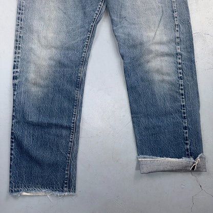 Levis 501 Vintage 70s SS Redline Selvedge USA XX Jeans Light Wash 38x33 Ac 35x29