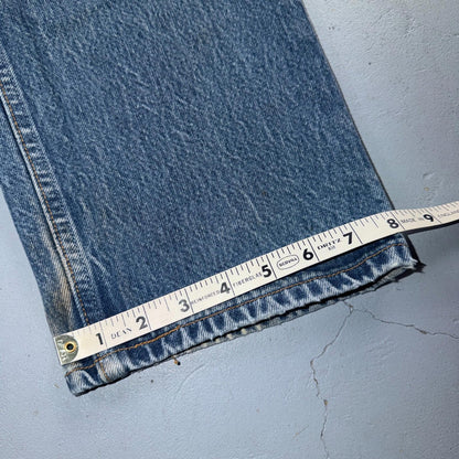 Levis 501 Vintage 90s USA XX Straight Leg Jeans Blue Light Wash 38x30 Act 35x26