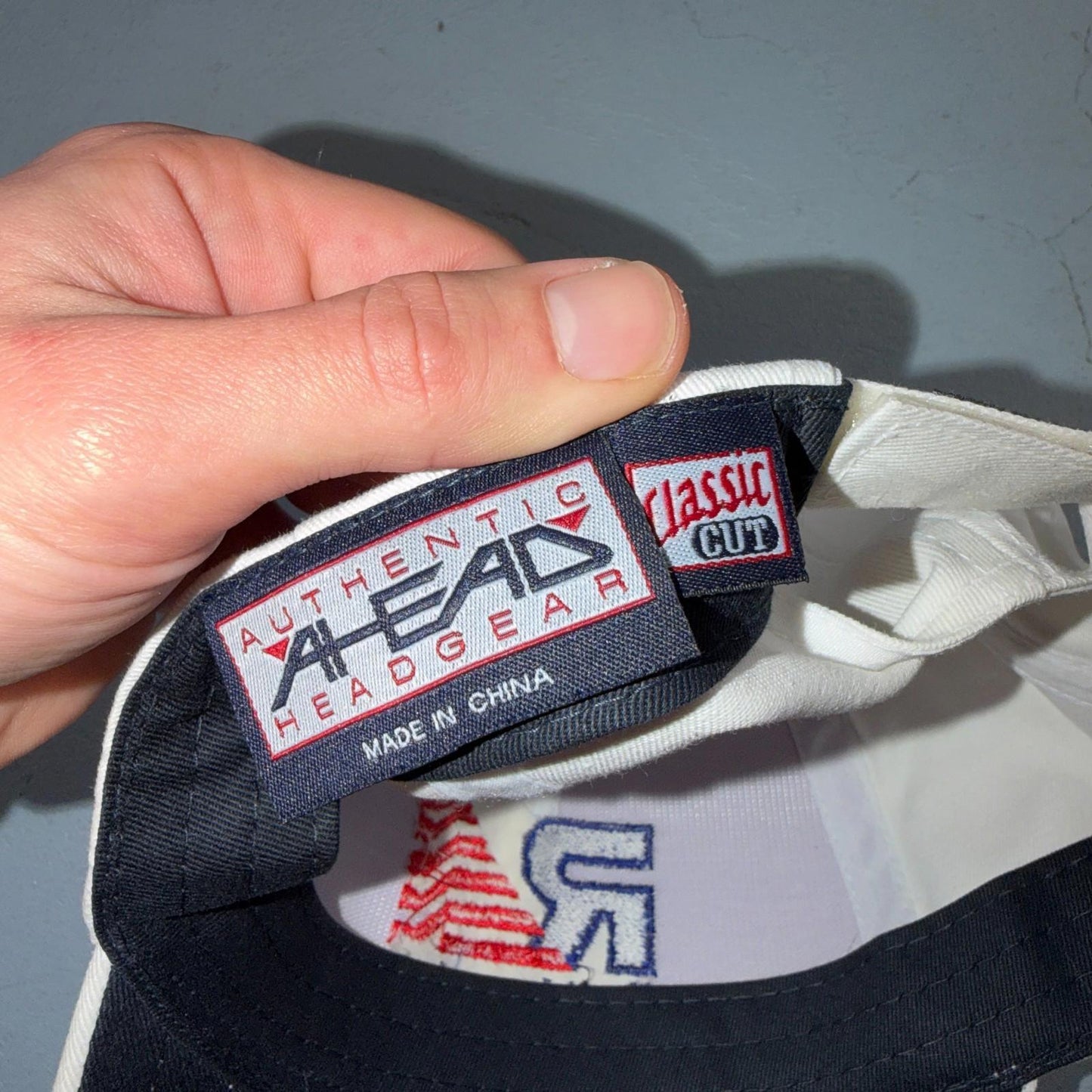 Rail America USA VTG Hat Baseball Cap Snapback Head Gear White Funny Humor Train