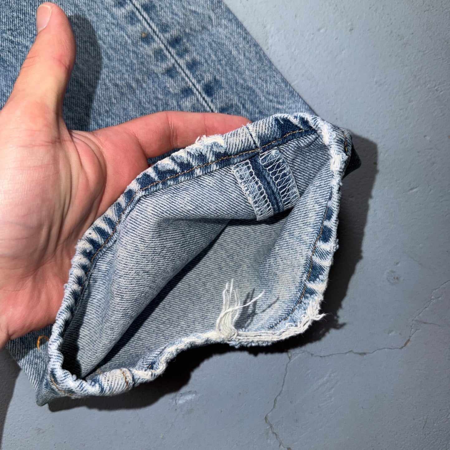 Levis 501 Vintage 90s Y2K XX Straight Leg Jeans Blue Light Wash 36x34 Act 34x29
