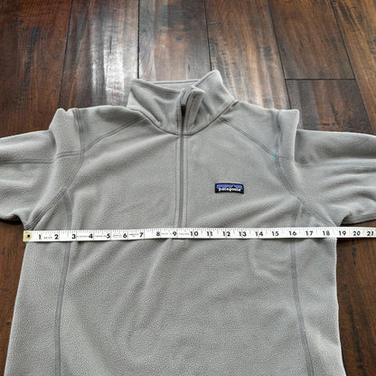 Patagonia Women’s Size M Sweater Fleece Pullover Jacket 1/4 Zip Gray
