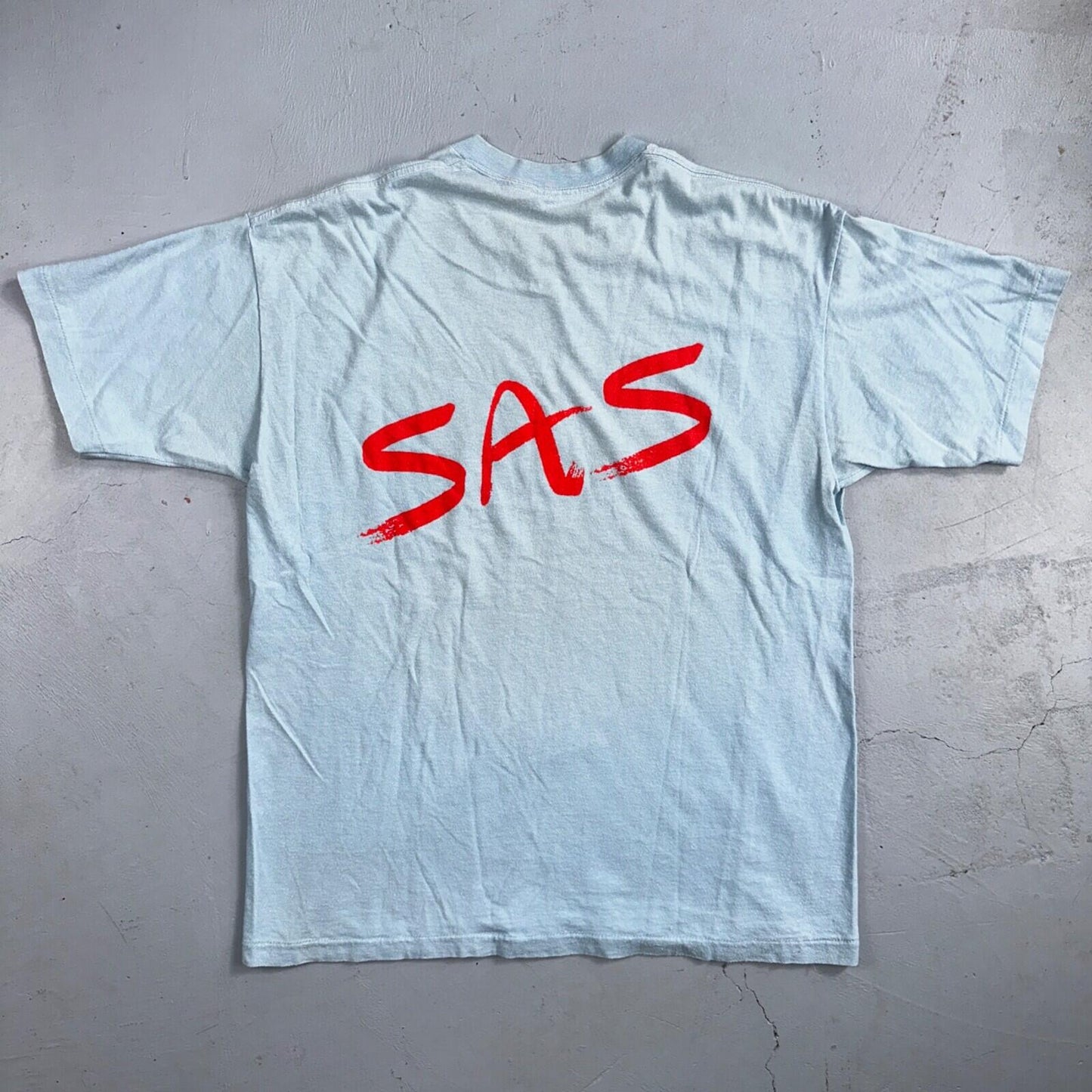 SAS Student Assisting Students 80s Belton VTG T Shirt College University USA