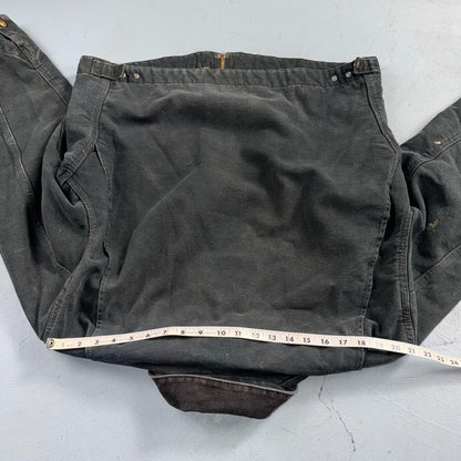 Carhartt VTG Detroit Jacket Men's 46 Lined Blanket Workwear J01 BLK Thrashed
