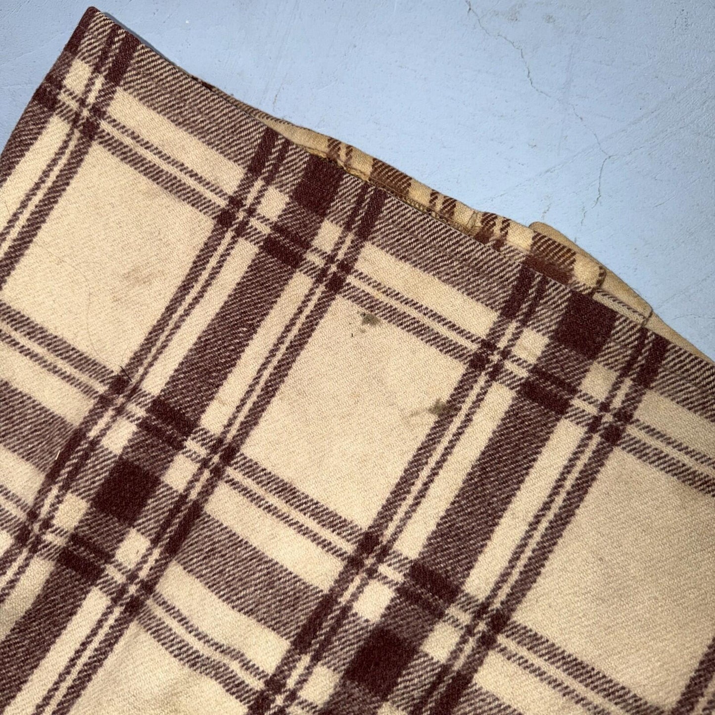 VTG 40s 50s Woolrich Jacket Size 38 Brown Ivory Mackinaw Hunter Plaid Wool RARE