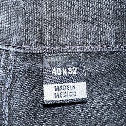 Carhartt VTG Double Knee Carpenter Pants Mexico B01 B136 BLK Black Act 40x32