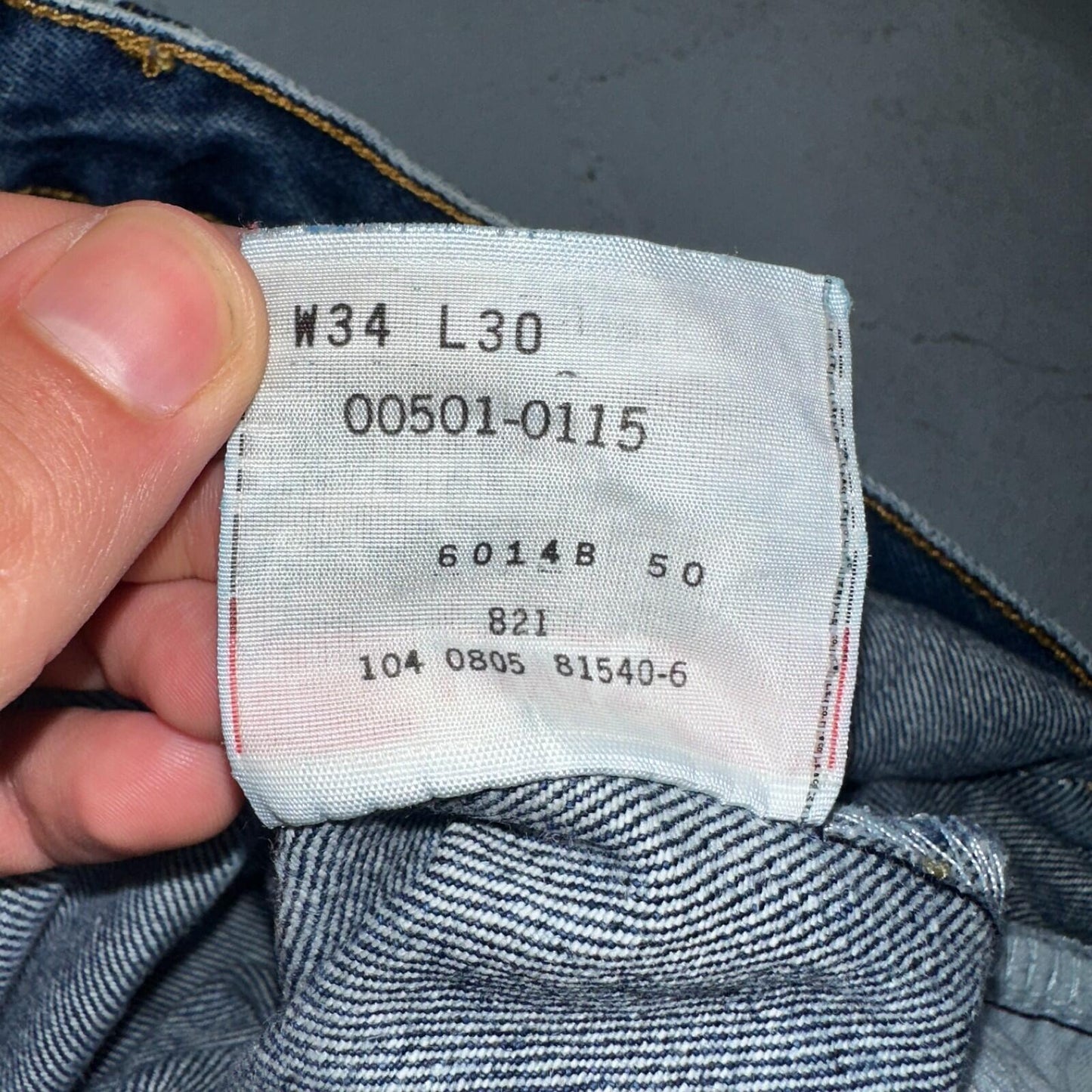 Levis 501 Vintage Y2K 90s XX Straight Leg Jeans Blue Med Wash 34X30 Act 33x30