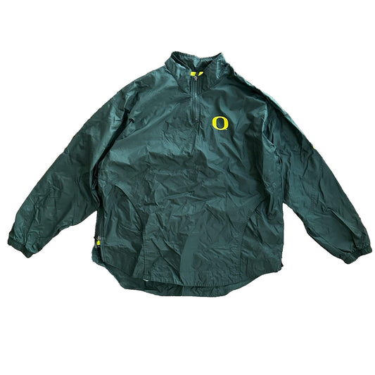 Vintage Nike Quarter Zip Windbreaker Jacket Nylon L Oregon Ducks Korea 90s Y2K