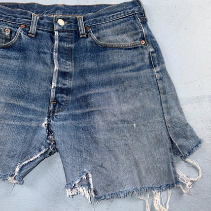 Levis 501 Vintage 70s SS Redline Selvedge USA XX Jeans Light Wash Shorts 31x5