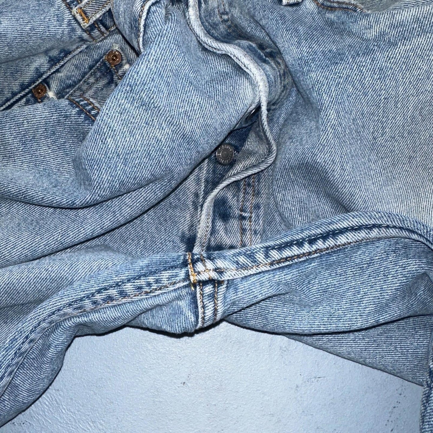 Levis 501 Vintage 90s Mexico Straight Leg Jeans 38x30 Y2K Light Wash Act 37x29
