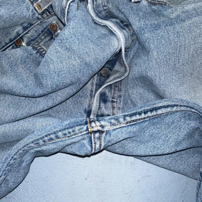 Levis 501 Vintage 90s Mexico Straight Leg Jeans 38x30 Y2K Light Wash Act 37x29