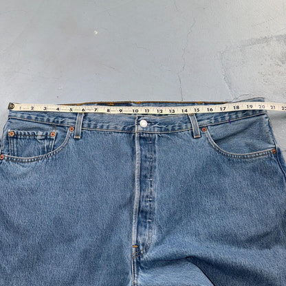 Levis 501 Vintage Y2K 90s XX Straight Leg Jeans Blue Light Wash 42x34 Act 40x34