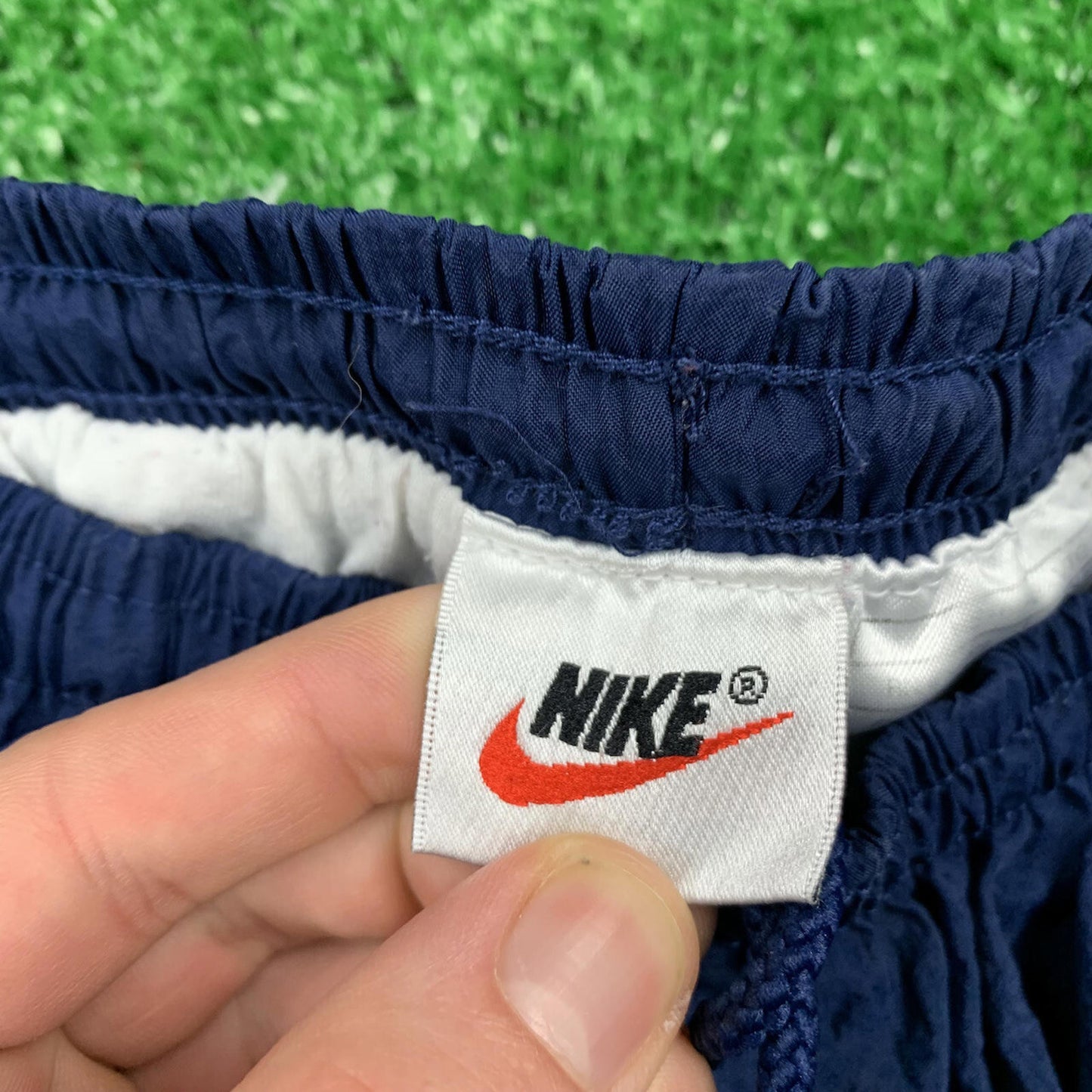Vintage Nike Track Pants Running Jordan 90s Jogger Gym Navy Blue Warm Up