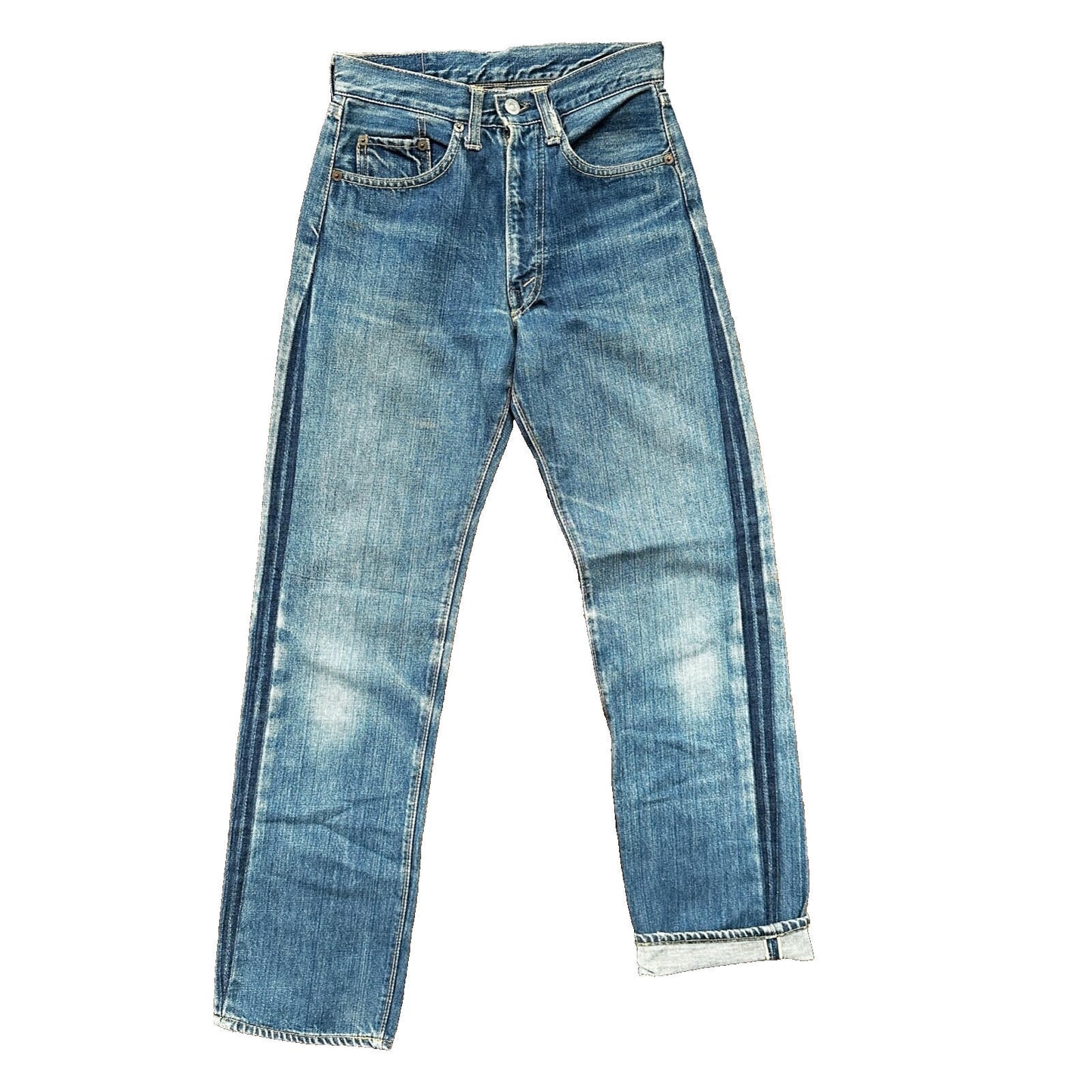 Vintage LEVIS 501XX Jeans Big E 1960s Denim Redline Selvedge 25x29 USA 60s 505