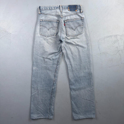 Levis 501 Vintage 80s Redline Selvedge USA XX Jeans Light Wash 30x30 Act 28x27