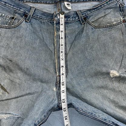 Levis 501 Vintage 90s Mexico Straight Leg Jeans Blue Light Wash 40x30 Act 40x28