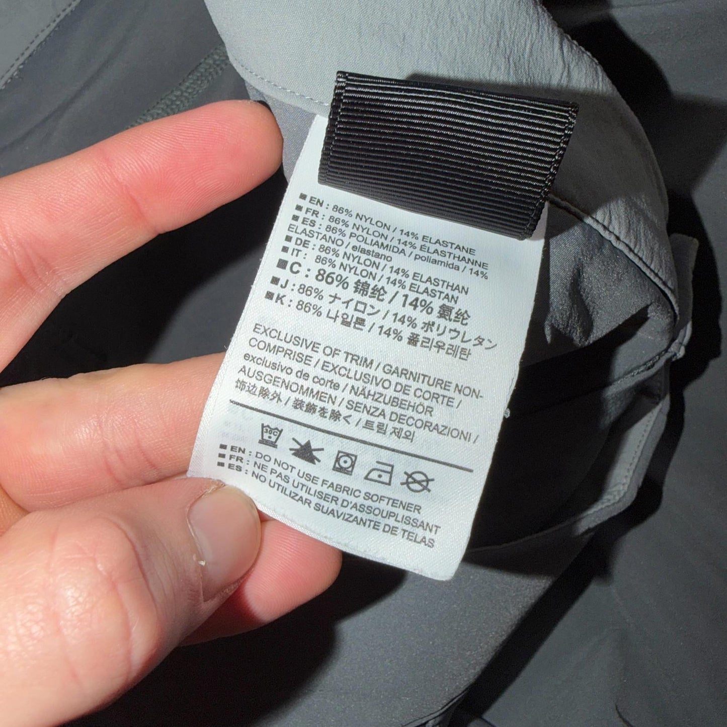 Arcteryx Performance Lefroy Pants 36 Pockets Lightweight Nylon Hiking Gamma Grey
