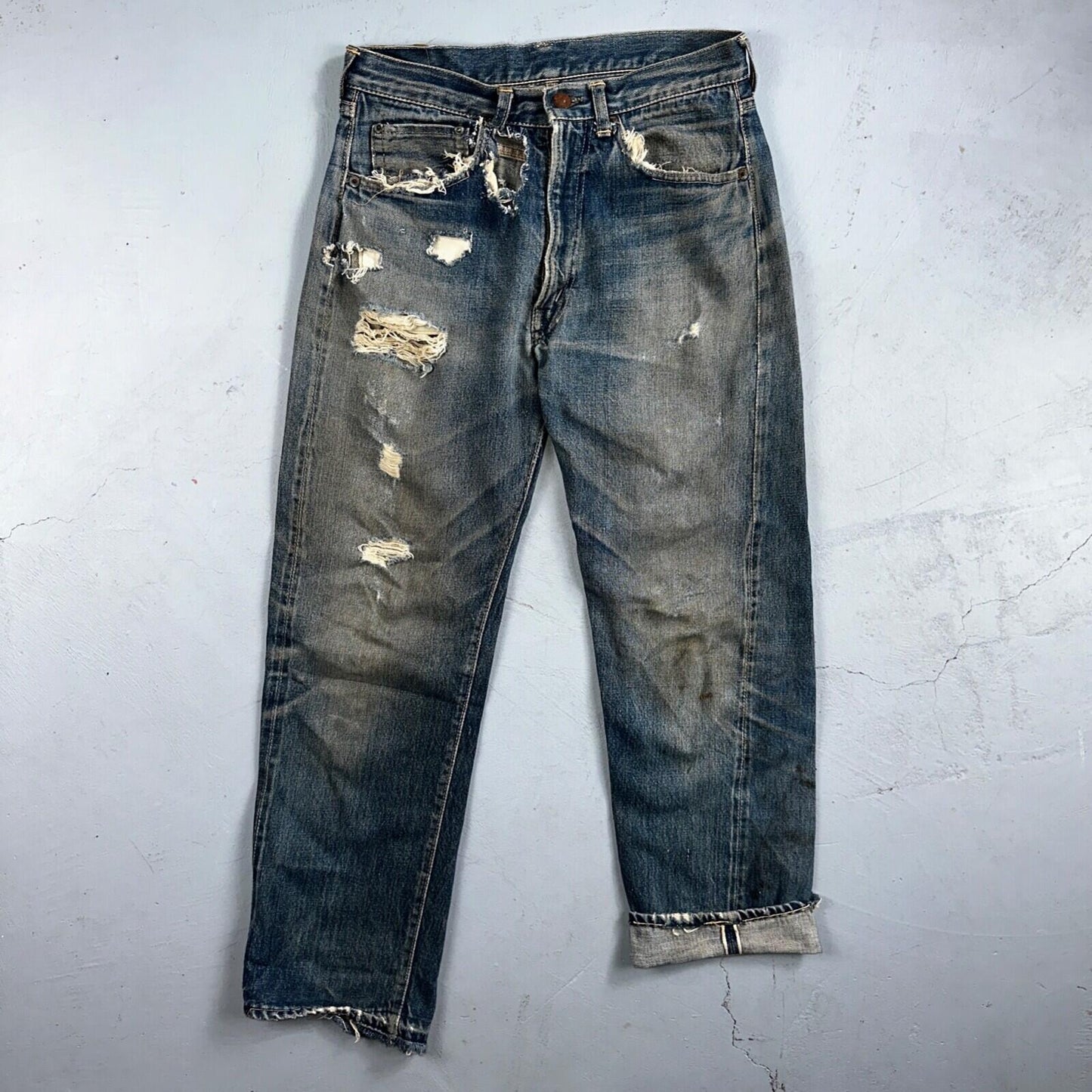 Levis 505 Big E Vintage 60s Redline Selvedge USA XX 1960s Jeans 501 Act 28x26