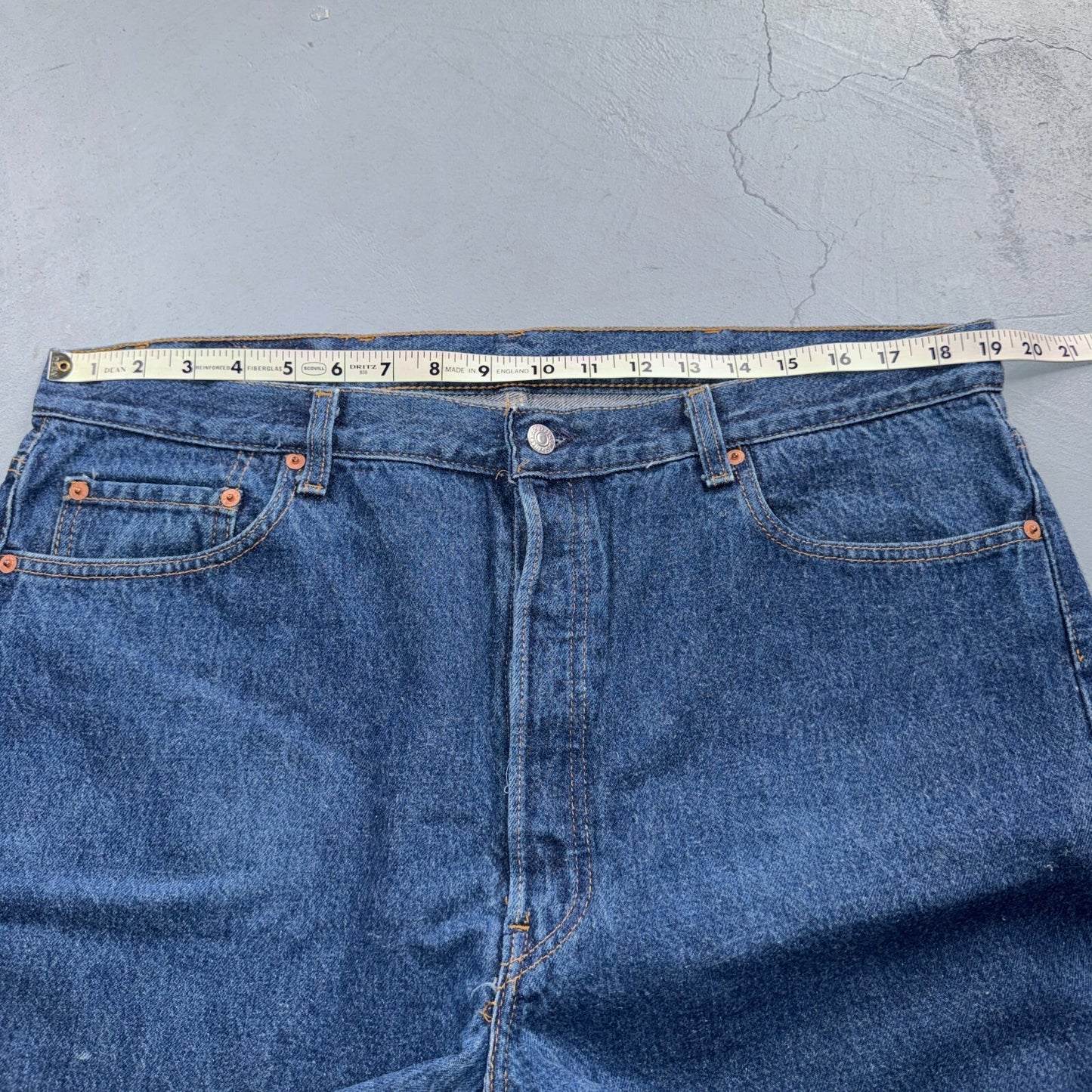 Levis 501 Vintage 80s USA XX Straight Leg Jeans Blue Dark Wash 40x34 Act 38x30