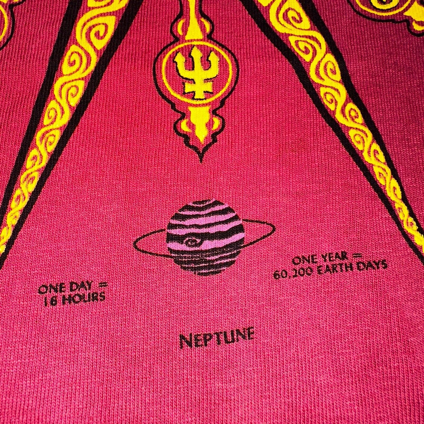 Planets Sun Solar System Y2K VTG T Shirt Hippie Science Tune World Nature Love