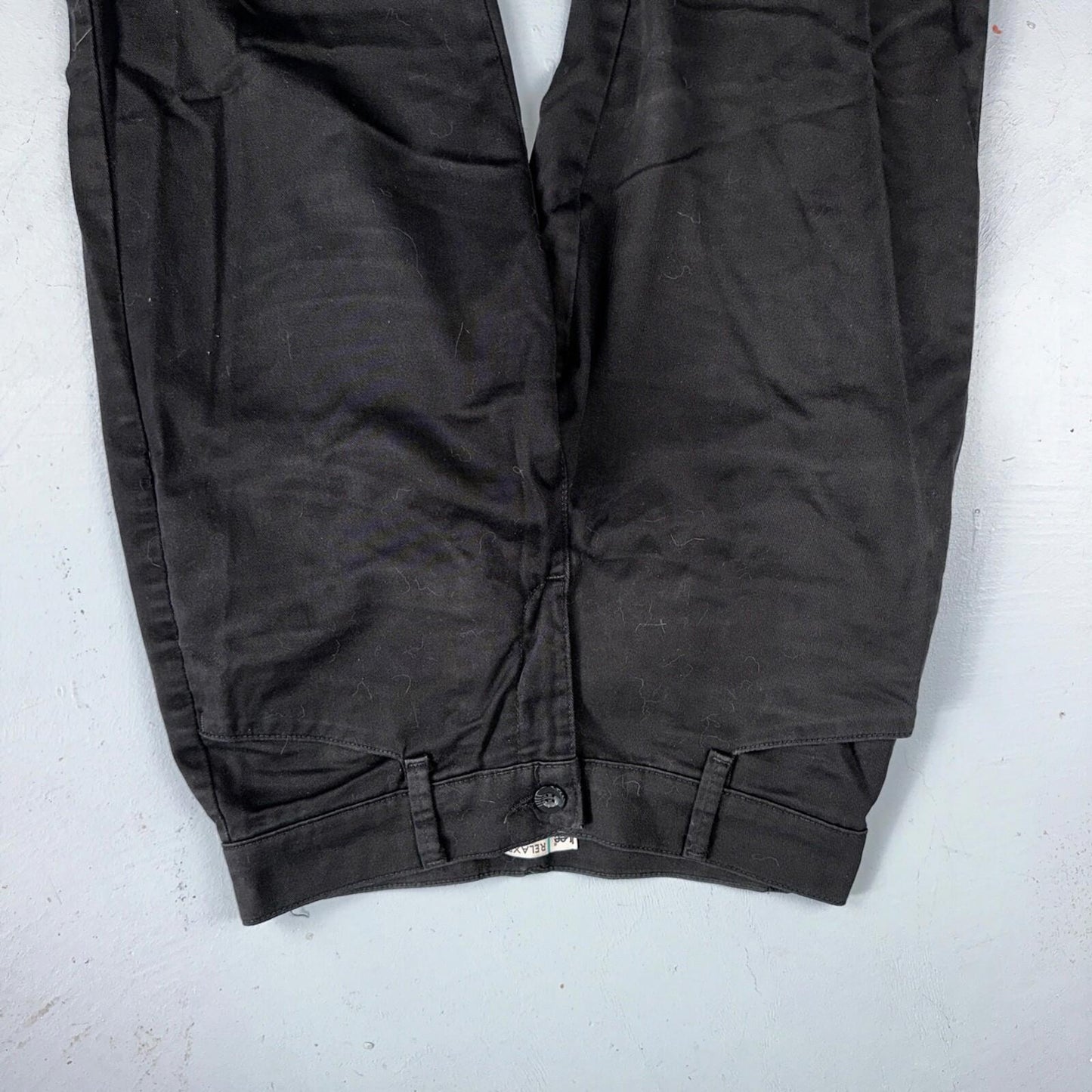 Lee Relaxed Fit Jeans Women's Size 4 Medium Black Straight Denim Y2K Work Wear