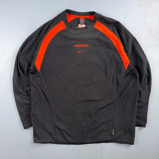 Nike VTG Authentic Team Apparel Oregon State OSU Pullover Center Swoosh XL RARE