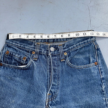Levis 501 Vintage 80s Redline Selvedge USA XX Jeans Med Wash 27x34 Act 24x30