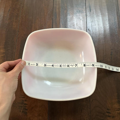 VTG RED PYREX 2.5 QT SQUARE CASSEROLE DISH 625B-025 Faded AMAZING