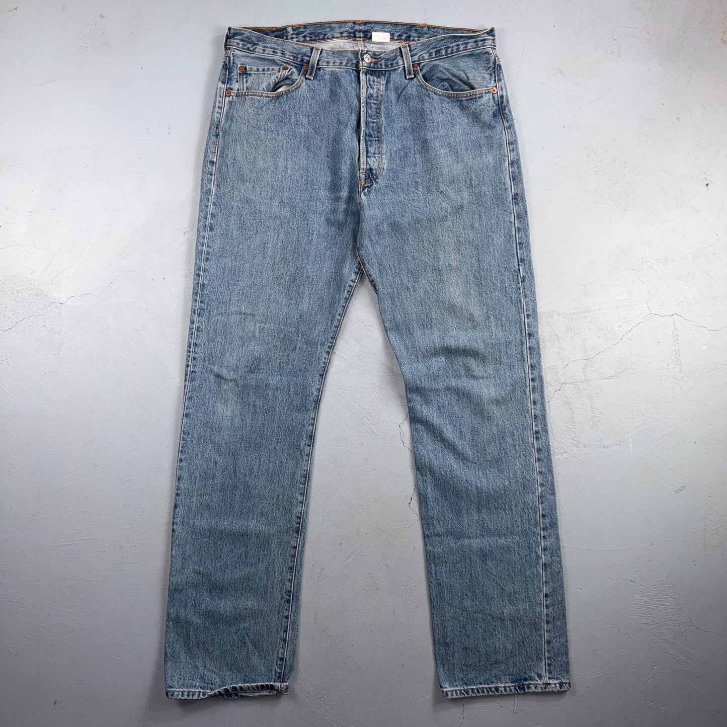 Levis 501 Vintage Y2K XX Straight Leg Jeans Blue Light Wash 38x36 Act 38x36