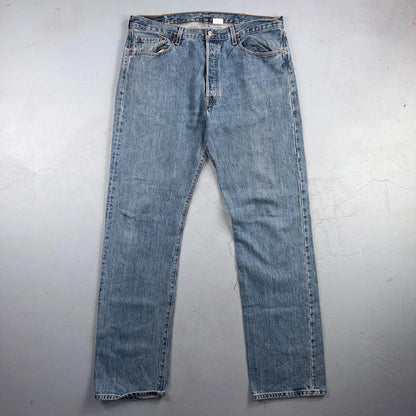 Levis 501 Vintage Y2K XX Straight Leg Jeans Blue Light Wash 38x36 Act 38x36