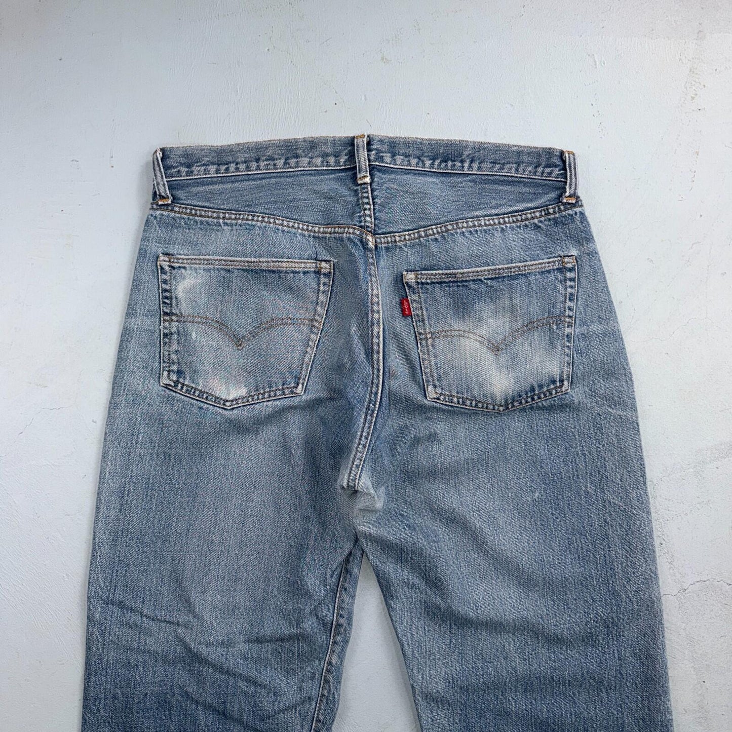 Levis 501 Vintage 70s SS Redline Selvedge USA XX Jeans Light Wash 38x33 Ac 35x29