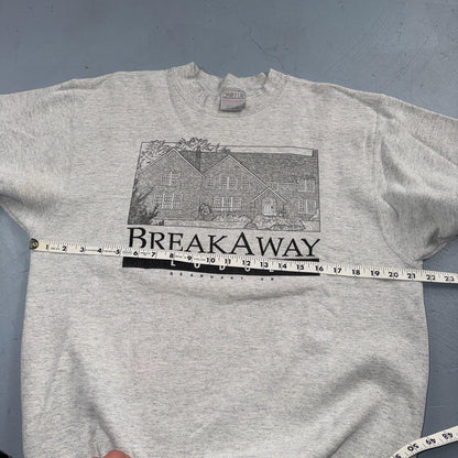 VTG Oneita Sweatshirt Mens XL Gray Travel USA Breakway Lodge Gearhart Oregon