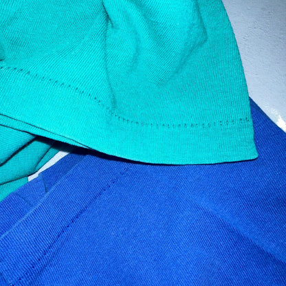 Vtg Le Breve Mervyns Lot of 2 Cotton Pocket Tee T Shirt XL USA Made 80s Blank