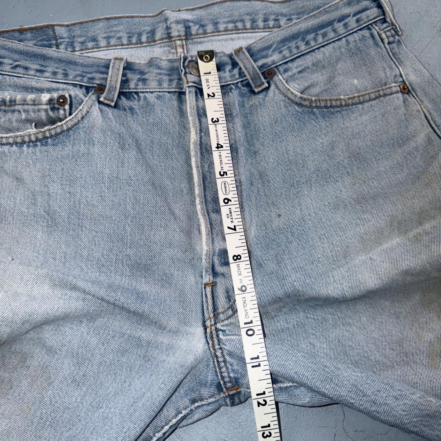 Levis 501 Vintage 80s Redline Selvedge USA XX Jeans Light Wash 36x30 Act 33x28
