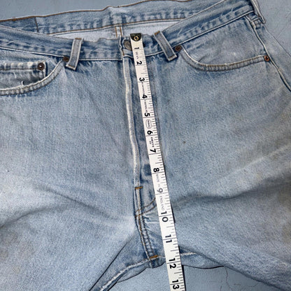 Levis 501 Vintage 80s Redline Selvedge USA XX Jeans Light Wash 36x30 Act 33x28