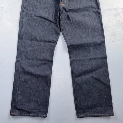 Levis 501 Vintage Y2K Deadstock XX Straight Leg Jeans Black Dark Wash 40x30