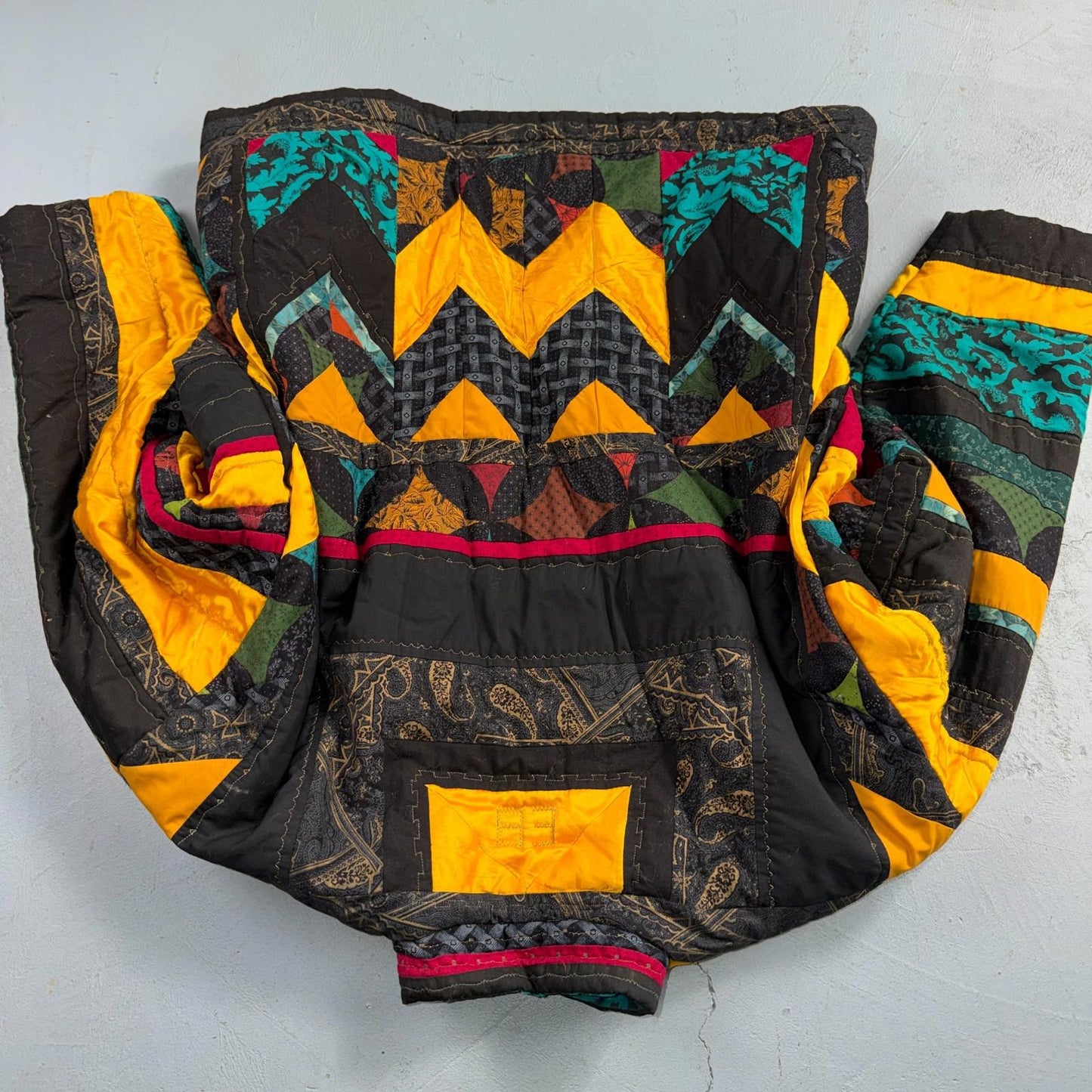 Hand Made Fashion 60s 70s Talon Vintage Ski Jacket Crazy Patterns One of a Kind