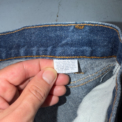 Levis 501 Vintage 80s USA XX Straight Leg Jeans Blue Med Wash 30x32 Act 26x28