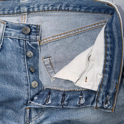 Levis 501 Vintage 80s Redline Selvedge USA XX Jeans Light Wash 30x31 Act 29x27